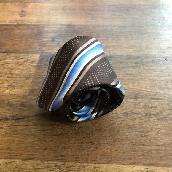 Robert Talbott Best of Class Striped Brown Tie - Picture 6 of 7